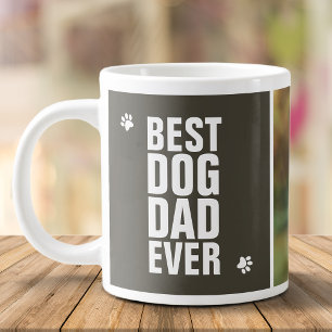 Grande Tasse Fête des Pères Meilleur Papa Chien Photo