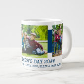 Grande Tasse Fête des pères Stepdad 3 photo bleu (Devant droit)