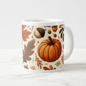 Grande Tasse feuille/citrouille/cavernes Automne (Devant droit)