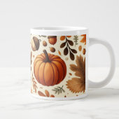 Grande Tasse feuille/citrouille/cavernes Automne (Droite)