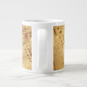 Grande Tasse Feuille d'antiquité Vintage dorée Partition (Dos)