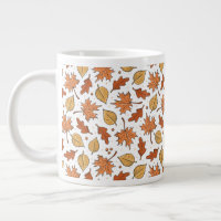 Feuilles d'automne et Motif d'Acorns