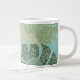 Grande Tasse Feuilles défraîchis tropicaux