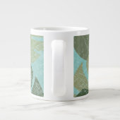 Grande Tasse Feuilles dénaturés tropicaux (Dos)