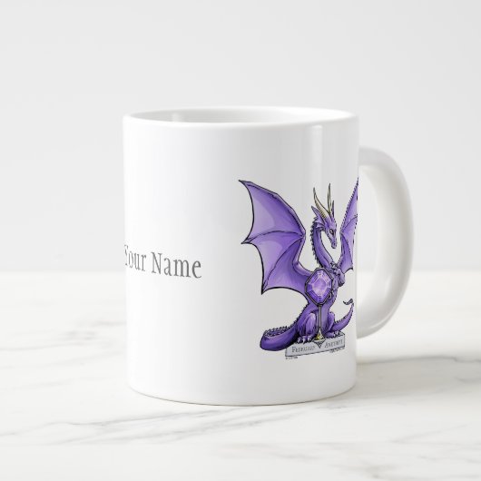 Grande Tasse Février Birthstone Dragon - Amethyst (Devant droit)
