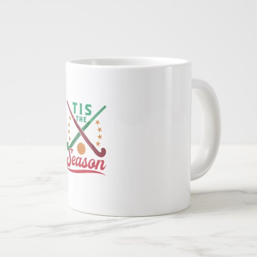 Grande Tasse Field Hockey Christmas Tis The Season Player Holid (Devant droit)
