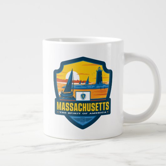 Grande Tasse Fierté de l'État | Massachusetts (Droite)