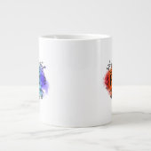 Grande Tasse Fierté en aquarelle (Devant)