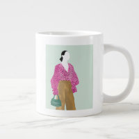 Figure de mode debout - Pointe Polka haut