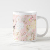 Grande Tasse Fille Blush Crème Rose Blanc Floral (Droite)