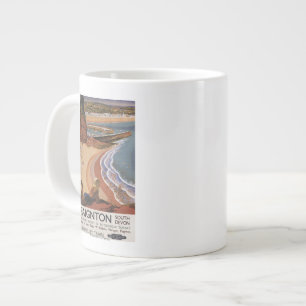 Grande Tasse Fille britannique de chemins de fer regardant