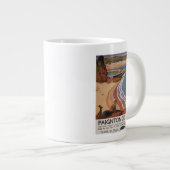 Grande Tasse Fille britannique de chemins de fer regardant (Devant droit)