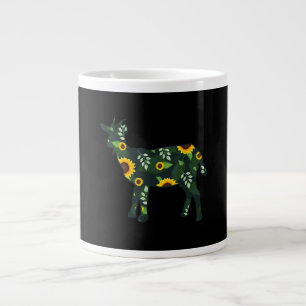 Grande Tasse Fille de tournesol Chèvre florale Kid Hawaiian