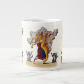 Grande Tasse Fille en flammes de Struwwelpeter (Devant)