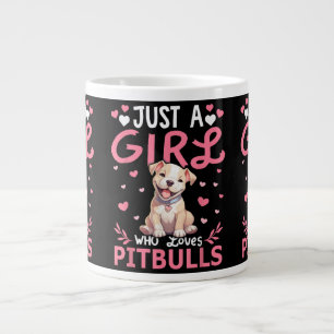 Grande Tasse Filles de chien Pitbull Femmes Juste une fille qui