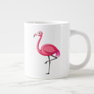 Grande Tasse Flamant dans un style cartoon-23654