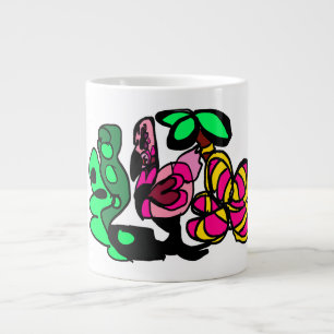 Grande Tasse Flamant rose ambiance de spectacle