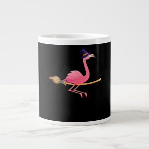 Grande Tasse Flamant rose Femmes Drôle Flamant rose Sorcière