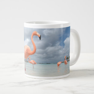 Grande Tasse Flamants roses Beach Aruba