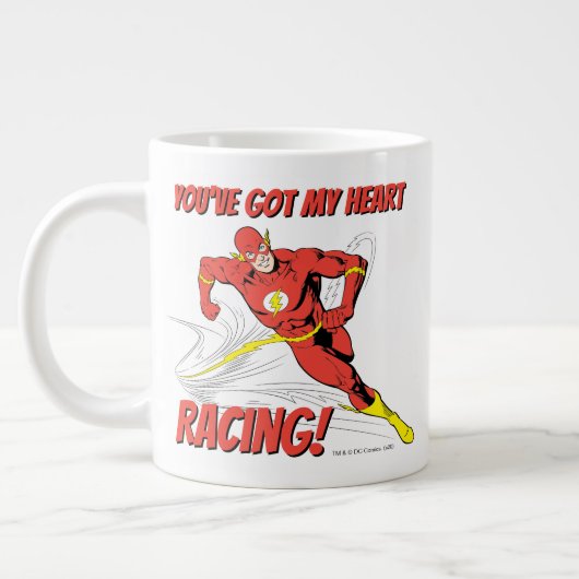 Grande Tasse Flash - Vous avez My Heart Racing Valentine (Gauche)