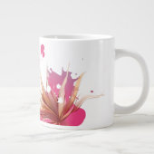 Grande Tasse Fleur Abstraite d'Hibiscus (Droite)