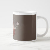 Grande Tasse Fleur d'automne citrouille marron, terre cuite, po (Droite)