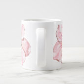 Grande Tasse Fleur de cerisier rose illustrée à la main (Dos)