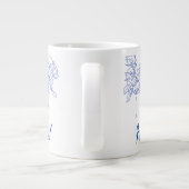 Grande Tasse Fleur de ligne moderne Illustration originale (Dos)