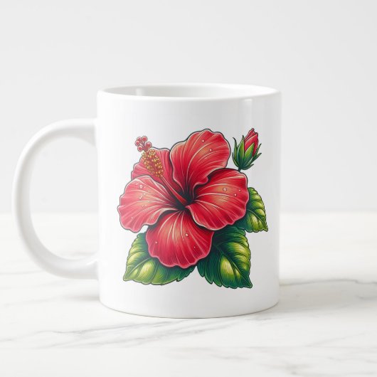 Grande Tasse Fleur d'Hibiscus (Gauche)