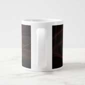 Grande Tasse Fleur fractale de fansy rouge (Dos)