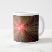 Grande Tasse Fleur fractale de fansy rouge (Devant droit)