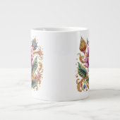 Grande Tasse Fleur Motif Thaïlandais (Devant)