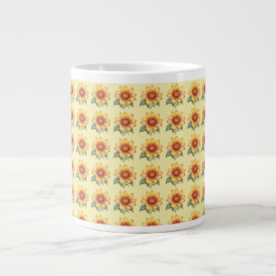 Grande Tasse Fleur orange