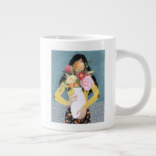 Grande Tasse Fleur Vase Girl