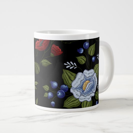 Grande Tasse Fleurs (Devant droit)
