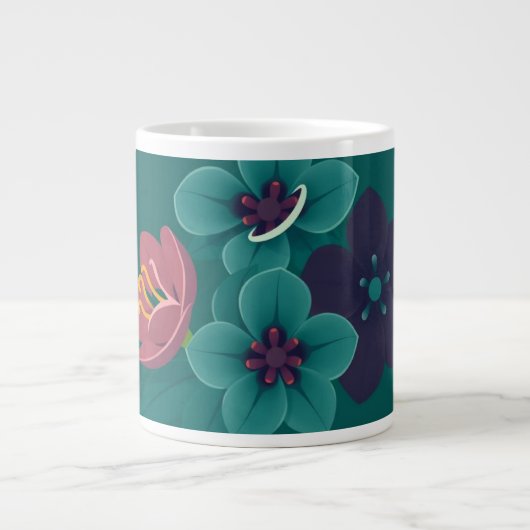 Grande Tasse Fleurs (Devant)