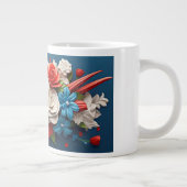 Grande Tasse Fleurs 3D vibrantes (Droite)