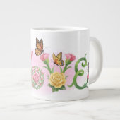 Grande Tasse Fleurs Amour (Devant droit)
