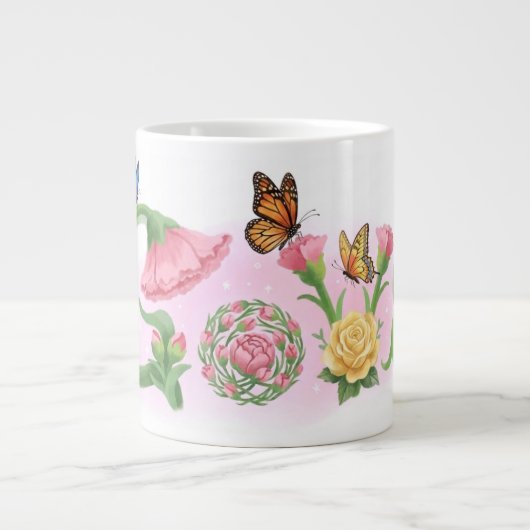 Grande Tasse Fleurs Amour (Devant)