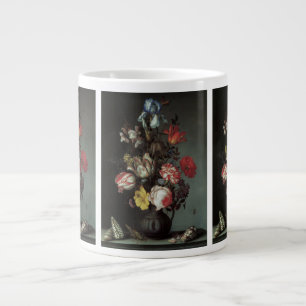 Grande Tasse Fleurs baroques vintages par Balthasar van der Ast