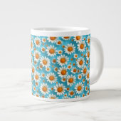 Grande Tasse Fleurs blanches mignonnes Daisy (Devant droit)