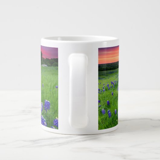 Grande Tasse Fleurs | Bluebonnets à Sunset Texas (Dos)