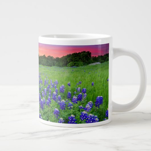 Grande Tasse Fleurs | Bluebonnets à Sunset Texas (Droite)