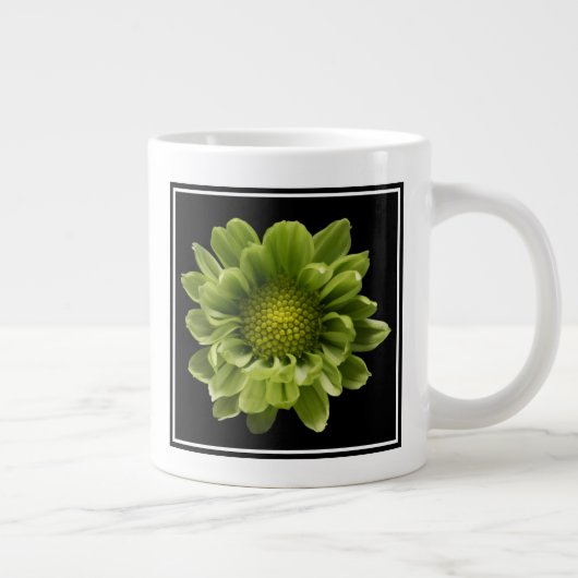 Grande Tasse Fleurs | Chrysanthème vert (Droite)