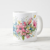 Grande Tasse Fleurs Colorées (Devant droit)