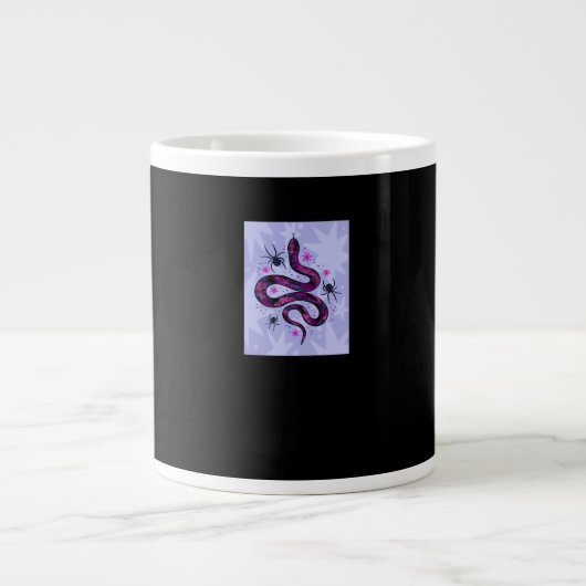 Grande Tasse Fleurs d'araignées de serpent Whimsigoth (Devant)