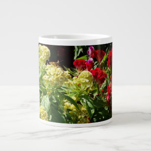 Grande Tasse Fleurs d'automne brillantes et gaies sur une