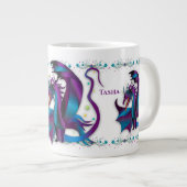 Grande Tasse Fleurs de dragon de fer Nom mystique féminin (Devant droit)