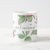 Grande Tasse Fleurs de Magnolia De Printemps, Bonjour (Devant)