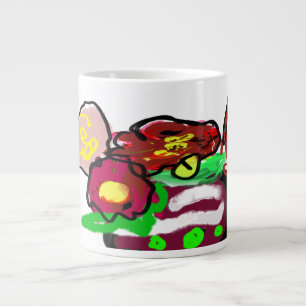 Grande Tasse Fleurs de Noël